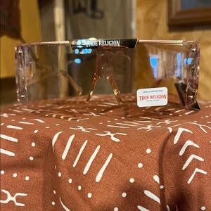 True Religion Clear Frame Sunglasses